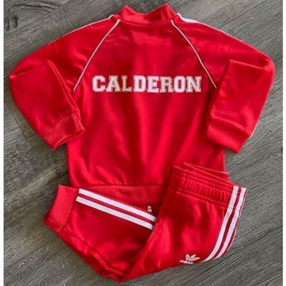 Personalized Red Baby & Toddler Adidas Tracksuit - Picture 4 of 5